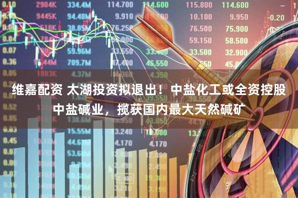 维嘉配资 太湖投资拟退出！中盐化工或全资控股中盐碱业，揽获国内最大天然碱矿